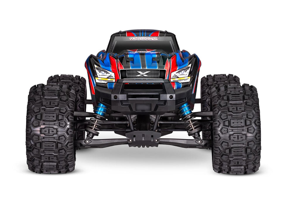 Traxxas 77096-4 Blue X-Maxx Monster Truck with 8S ESC and Belted Tires