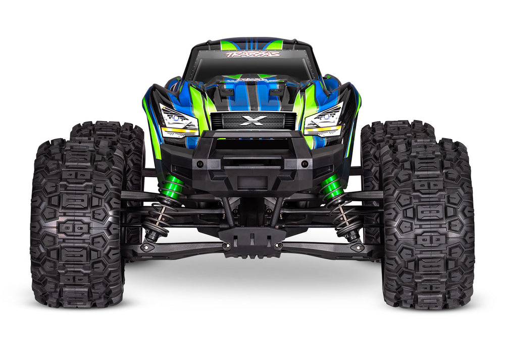Traxxas 77096-4 Green X-Maxx Monster Truck with 8S ESC and Belted Tires