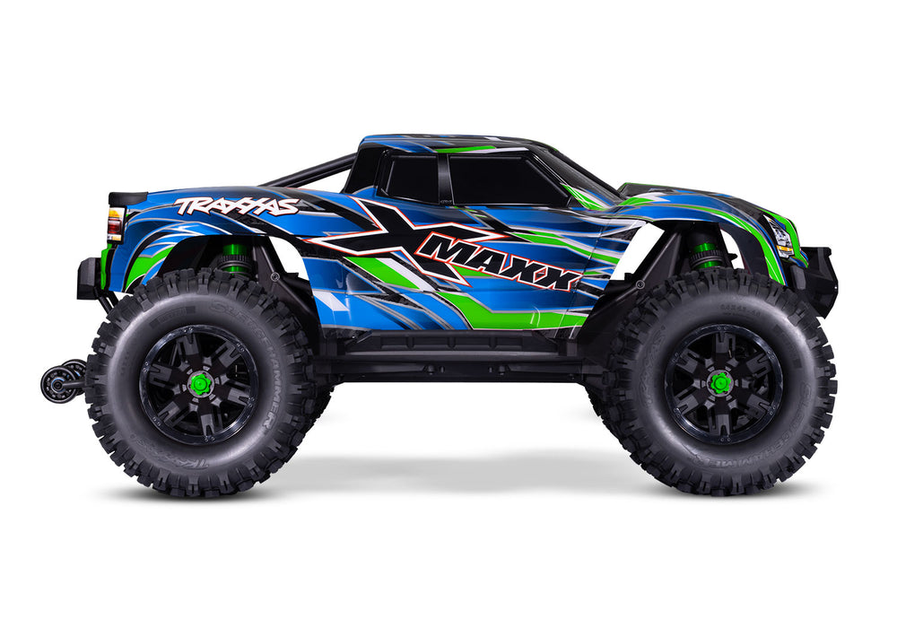 Traxxas 77096-4 Green X-Maxx Monster Truck with 8S ESC and Belted Tires