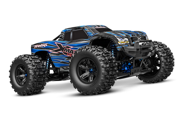 Traxxas 77097-4 Blue X-Maxx Monster Ultimate Truck — White Rose