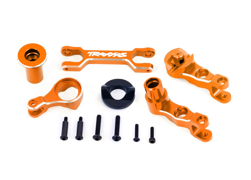 Traxxas 7746 Orange Aluminum Left & Right Steering Bellcranks fits X-Maxx®