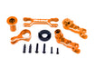Traxxas 7746 Orange Aluminum Left & Right Steering Bellcranks fits X-Maxx®