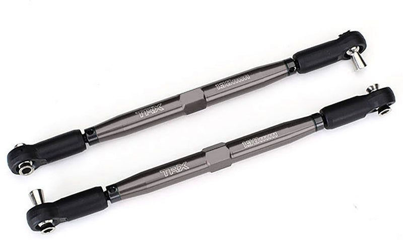 Traxxas 7748 Gray Aluminum TUBES Toe Links fits X-Maxx® (2 Pack)