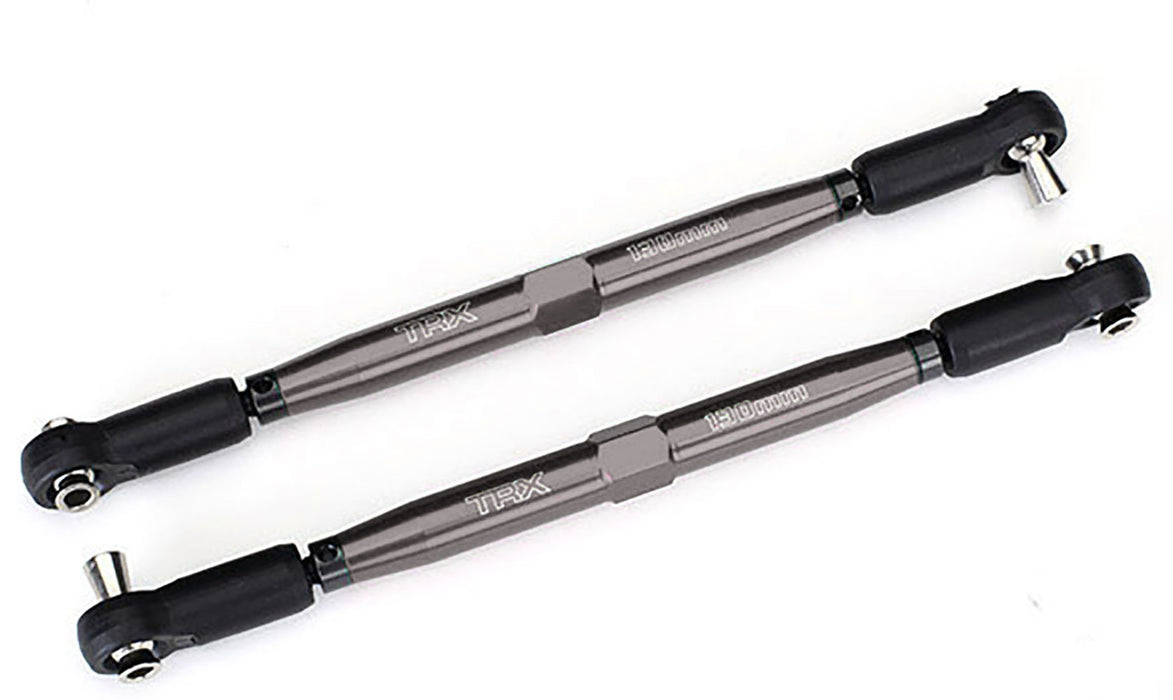 Traxxas 7748 Gray Aluminum TUBES Toe Links fits X-Maxx® (2 Pack)