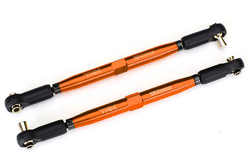 Traxxas 7748 Orange Aluminum TUBES Toe Links fits X-Maxx® (2 Pack)