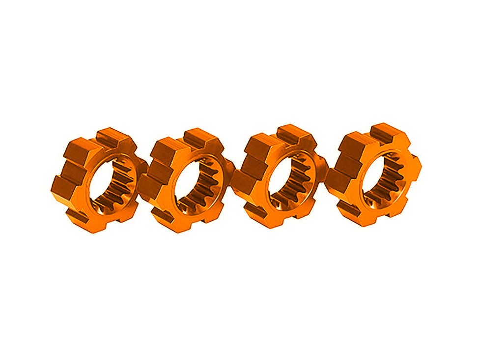 Traxxas 7756 Orange Aluminum Hex Wheel Hubs fits X-Maxx® and XRT® (4 Pack)