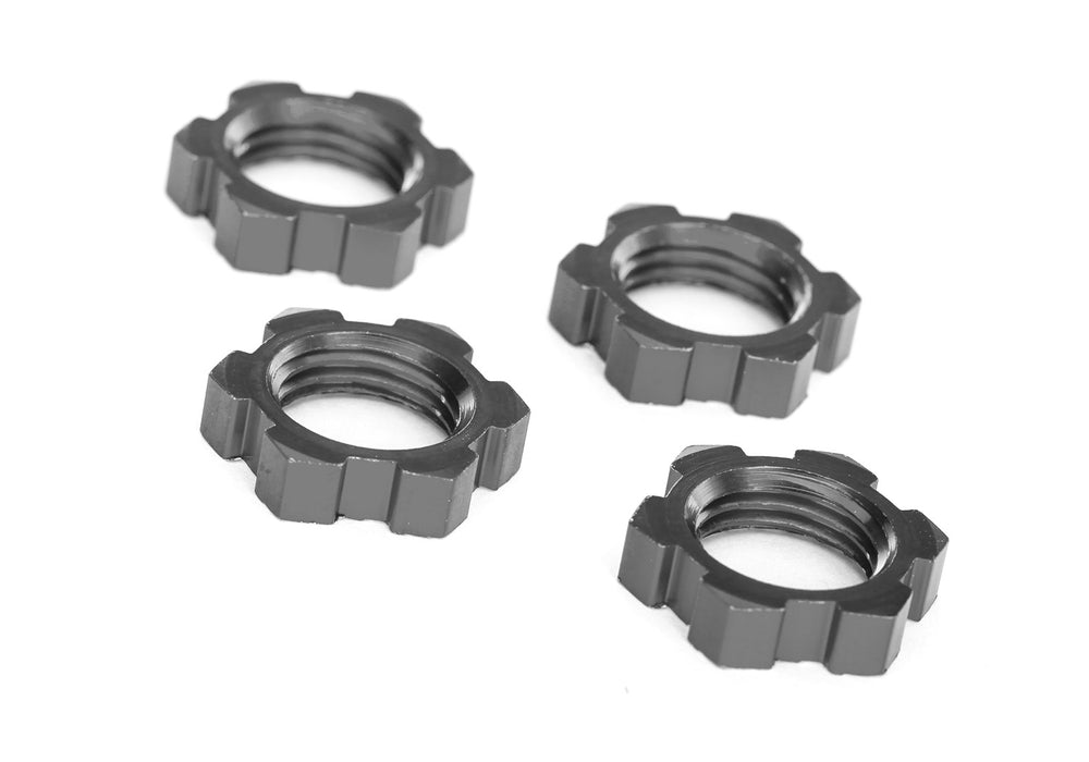 Traxxas 7758 Gray Aluminum 17mm Splined Wheel Nuts fits X-Maxx® and XRT® (4 Pack)