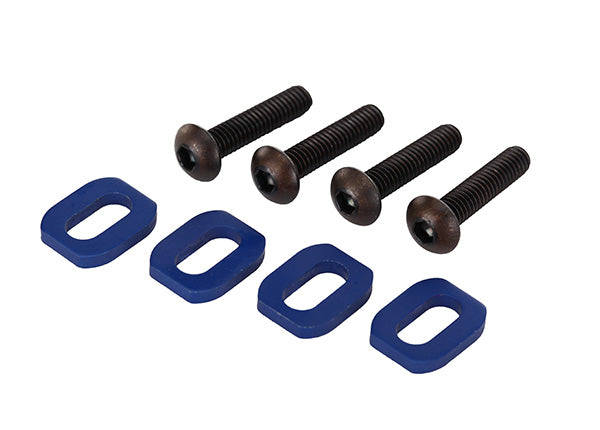 Traxxas 7759 Blue Aluminum Motor Mount Washers fits X-Maxx® and XRT® (4 Pack)