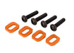 Traxxas 7759 Orange Aluminum Motor Mount Washers fits X-Maxx® and XRT® (4 Pack)