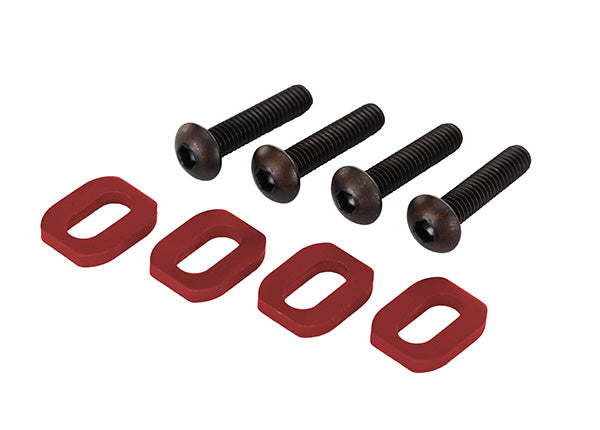 Traxxas 7759R Red Aluminum Motor Mount Washers fits X-Maxx® and XRT® (4 Pack)