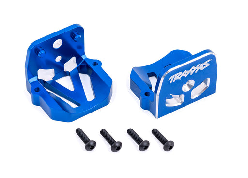 Traxxas 7760 Blue Aluminum Front & Rear Motor Mounts fits X-Maxx® and XRT®