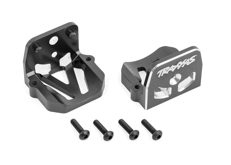 Traxxas 7760 Gray Aluminum Front & Rear Motor Mounts fits X-Maxx® and XRT®