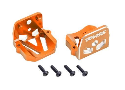 Traxxas 7760 Orange Aluminum Front & Rear Motor Mounts fits X-Maxx® and XRT®