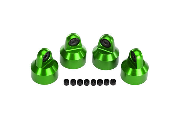Traxxas 7764G Green Anodized GTX Shock Caps for X-Maxx 4 Pack