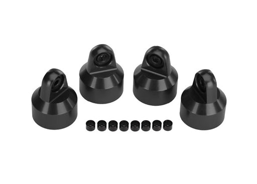 Traxxas 7764X Black Anodized GTX Shock Caps for X-Maxx 4 Pack