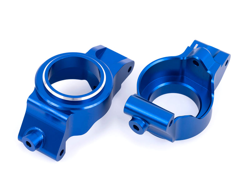 Traxxas 7832 Blue Aluminum Left & Right Caster Blocks (C-Hubs) fits X-Maxx® and XRT®