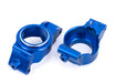 Traxxas 7832 Blue Aluminum Left & Right Caster Blocks (C-Hubs) fits X-Maxx® and XRT®