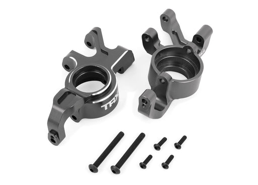 Traxxas 7836 Gray Aluminum Left & Right Steering Blocks fits X-Maxx® and XRT®