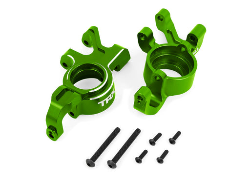 Traxxas 7836 Green Aluminum Left & Right Steering Blocks fits X-Maxx® and XRT®