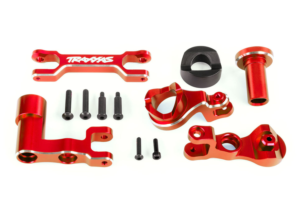 Traxxas 7843 Red Aluminum Left & Right Steering Bellcranks fits XRT®