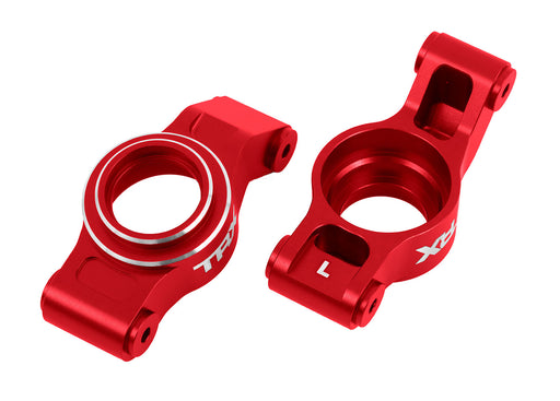 Traxxas 7852 Red Aluminum Left & Right Rear Stub Axle Carriers fits X-Maxx® and XRT®