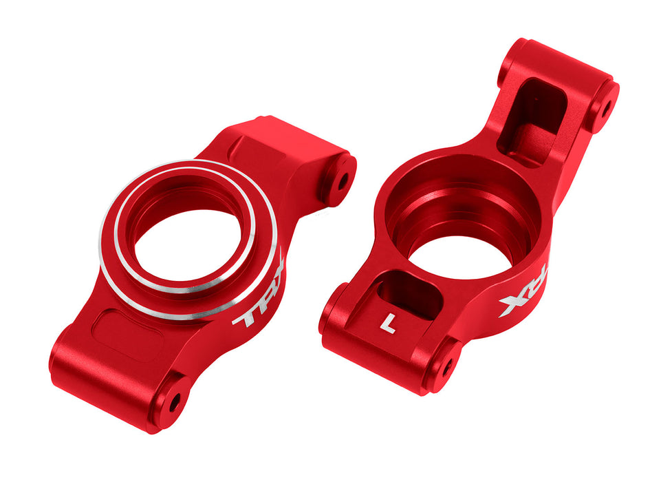 Traxxas 7852 Red Aluminum Left & Right Rear Stub Axle Carriers fits X-Maxx® and XRT®