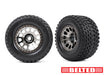 Traxxas 7862X Belted Gravix™ Tires on Black Chrome Wheels for XRT® 1 Pair
