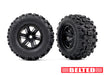 Traxxas 7871 Belted Sledgehammer Tires on Black Wheels for X-MAXX 1 Pair
