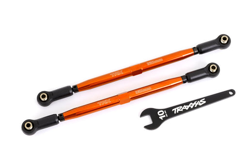 Traxxas 7897 Orange Aluminum TUBES Toe Links fits X-Maxx® WideMaxx (2 Pack)