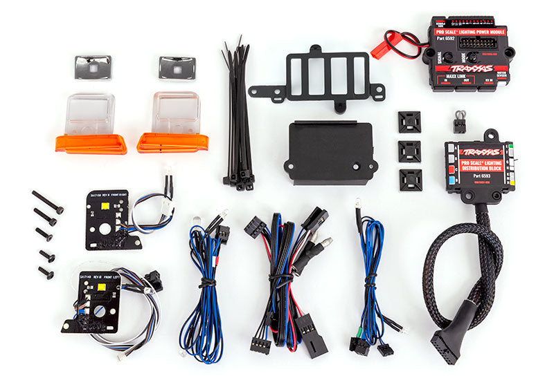 Traxxas 8035R Light Kit for Ford Bronco and F-150 TRX-4 with Power Supply