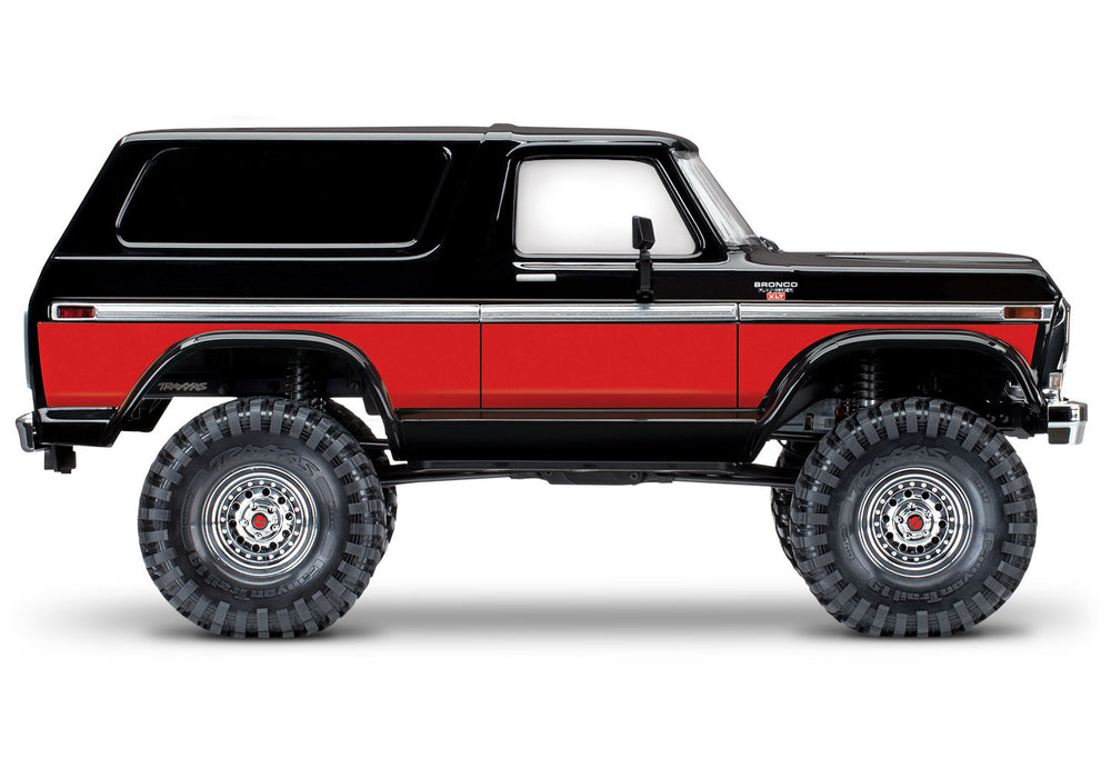 Traxxas 82246-4 Red 1979 Ford Bronco with Clipless Body