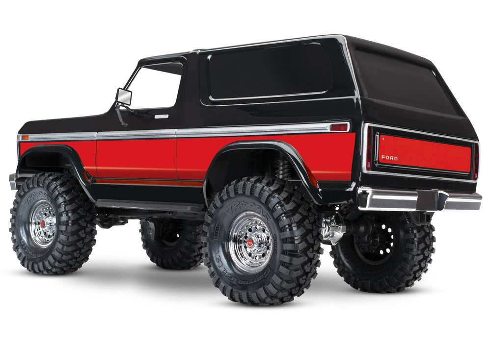 Traxxas 82246-4 Red 1979 Ford Bronco with Clipless Body