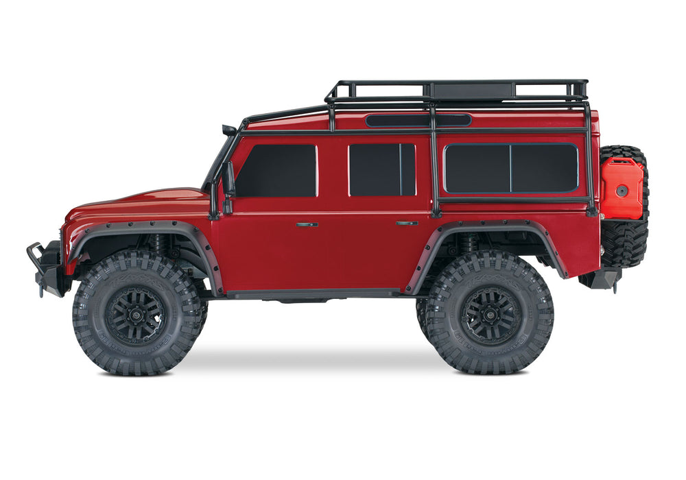 Traxxas 82256-4 RED TRX-4 Land Rover Defender 1/10 Scale RTR 4WD Crawler with Clipless Body
