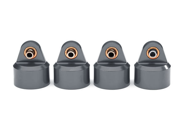 Traxxas 8964 Gray Aluminum Shock Caps for GT-Maxx Shocks