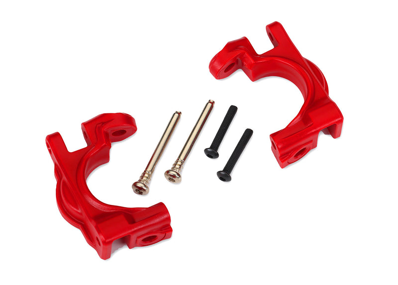 Traxxas 9032R Red Extreme Heavy Duty Caster Blocks for 9080 Upgrade Kit