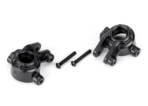 Traxxas 9037 Black Extreme Heavy Duty Front Steering Blocks for 9080 Upgrade Kit