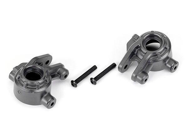 Traxxas 9037 Gray Extreme Heavy Duty Front Steering Blocks for 9080 Upgrade Kit