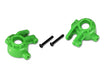 Traxxas 9037G Green Extreme Heavy Duty Front Steering Blocks for 9080 Upgrade Kit