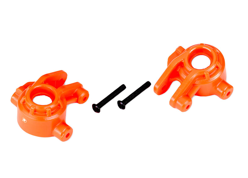 Traxxas 9037T Orange Extreme Heavy Duty Front Steering Blocks for 9080 Upgrade Kit