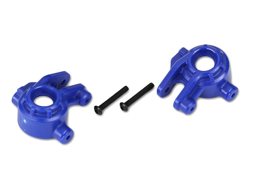 Traxxas 9037X Blue Extreme Heavy Duty Front Steering Blocks for 9080 Upgrade Kit