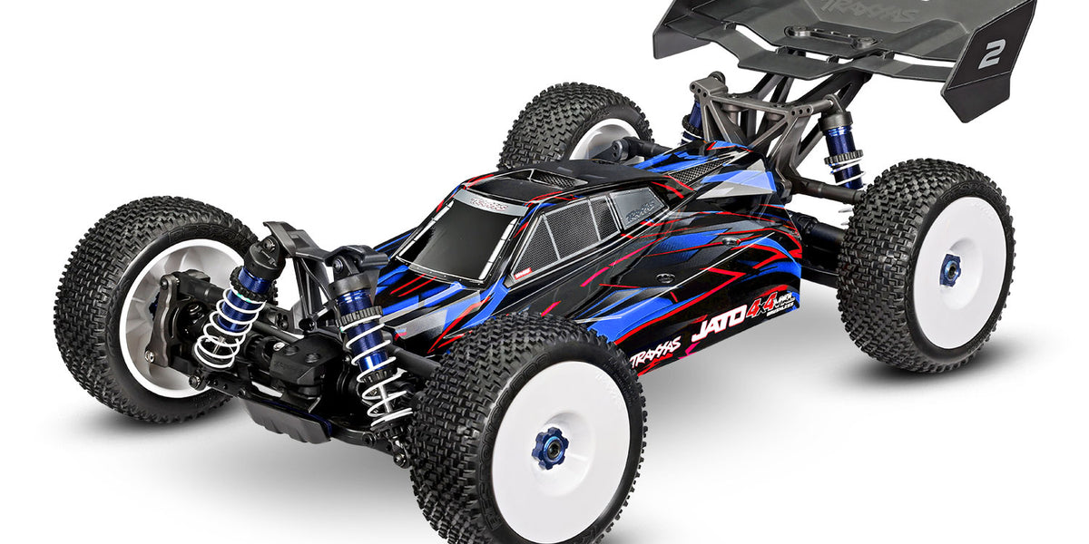 Traxxas 90386-4 Blue Jato® 4x4 VXL Brushless Buggy — White Rose