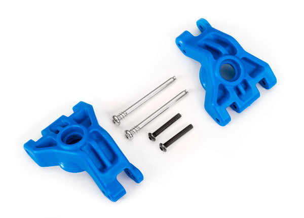 Traxxas 9050X Blue Extreme Heavy Duty Rear Stub Axle Carriers for 9080 Upgrade Kit