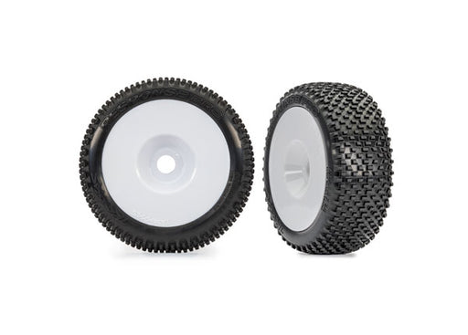 Traxxas 9074-WHT Response Pro Tires on 3.0" White Dish Wheels 1 Pair