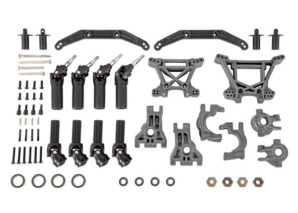 Traxxas 9080 Gray Extreme Heavy Duty Outer Driveline and Suspension Upgrade Kit