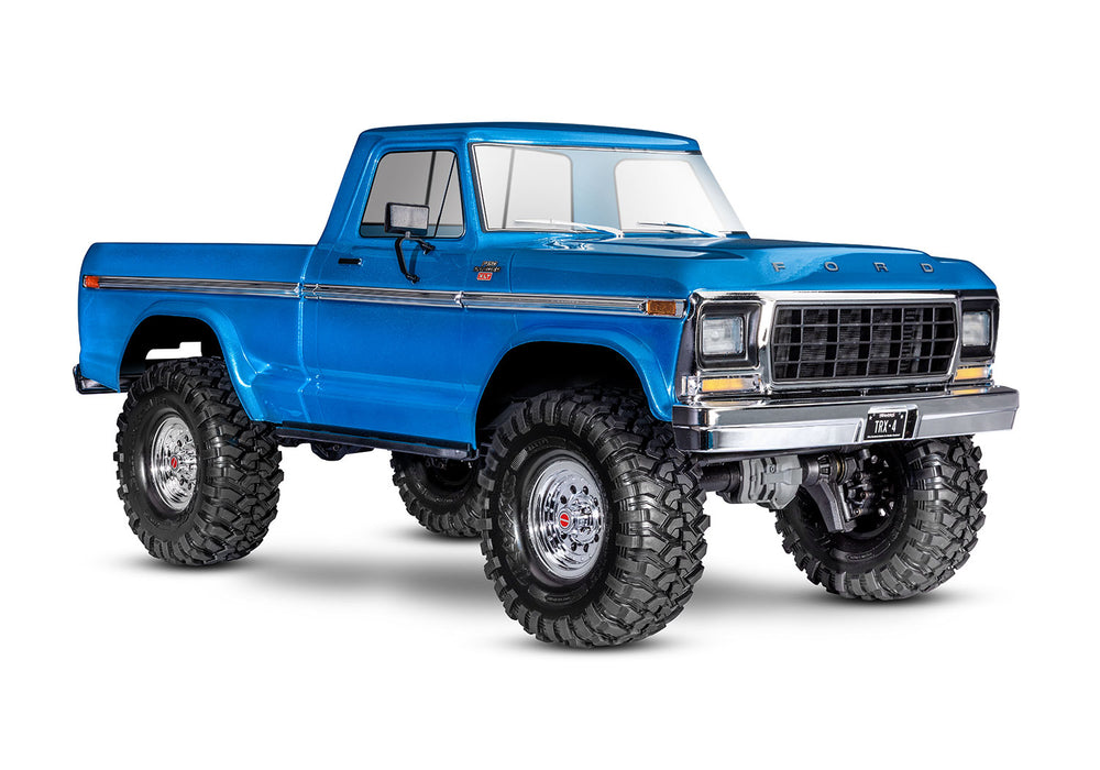 Traxxas 92144-4 TRX-4 F-150 4WD Crawler Truck Blue Clipless Body