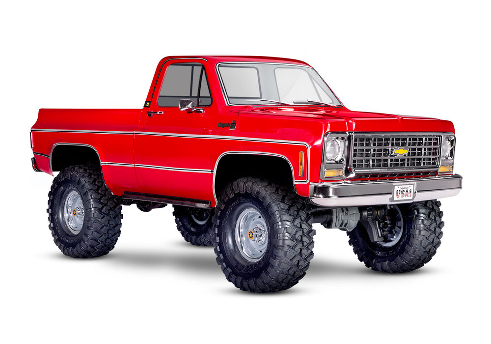 Traxxas 92154-4 TRX-4 Chevrolet K10 4WD Crawler Truck Red Clipless Body