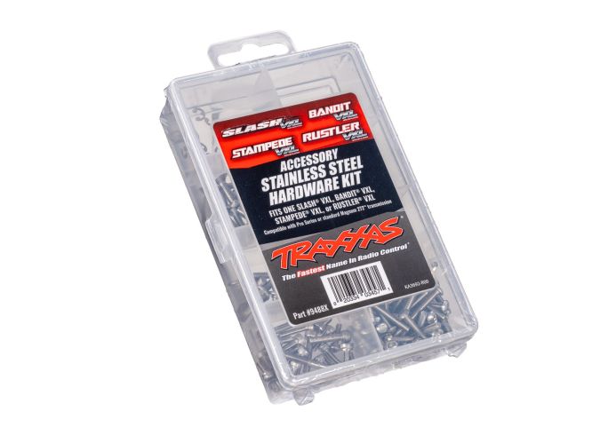 Traxxas 9488X Stainless Steel Hardware Kit for Heavy Duty 2WD VXL Vehicles