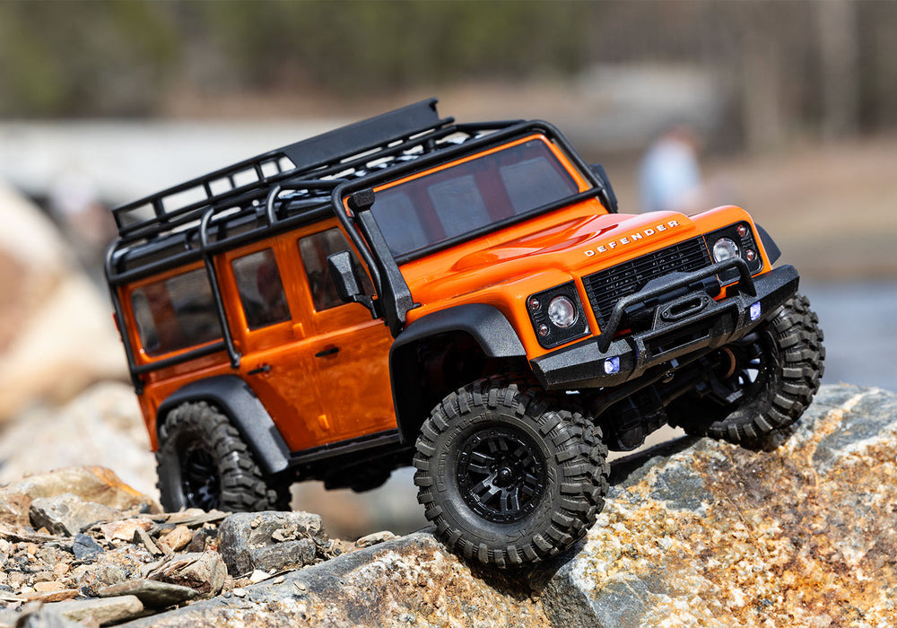 Traxxas 97054-1 Orange 1/18 TRX-4m Scale and Trail Crawler with Land Rover Defender Body