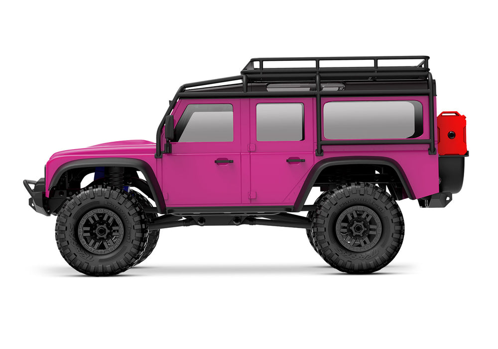 Traxxas 97054-1 Pink 1/18 TRX-4m Scale and Trail Crawler with Land Rover Defender Body