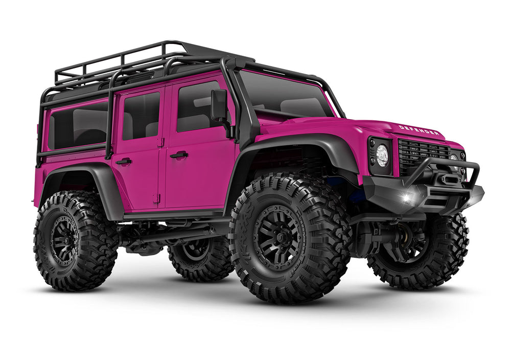 Traxxas 97054-1 Pink 1/18 TRX-4m Scale and Trail Crawler with Land Rover Defender Body